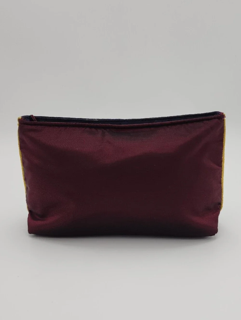 Yves Saint Laurent Navy Blue Tassel Zip Pouch